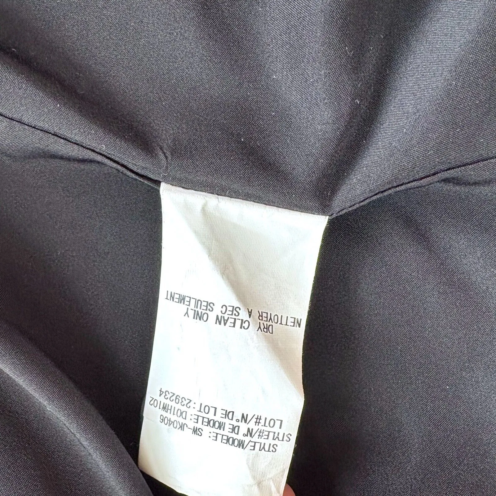 Helmut Lang Era Cotton Linen Single Button‎ Blazer | Black/Ivory 8 - Image 8