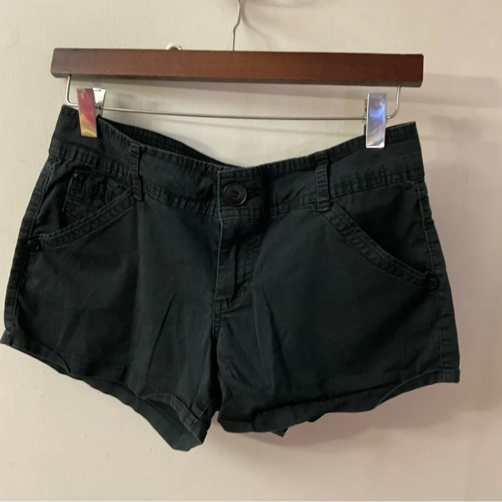 Rewind Black Denim Shorts Size 9 (Juniors))FADED Summer Classic Festival Punk - Image 2