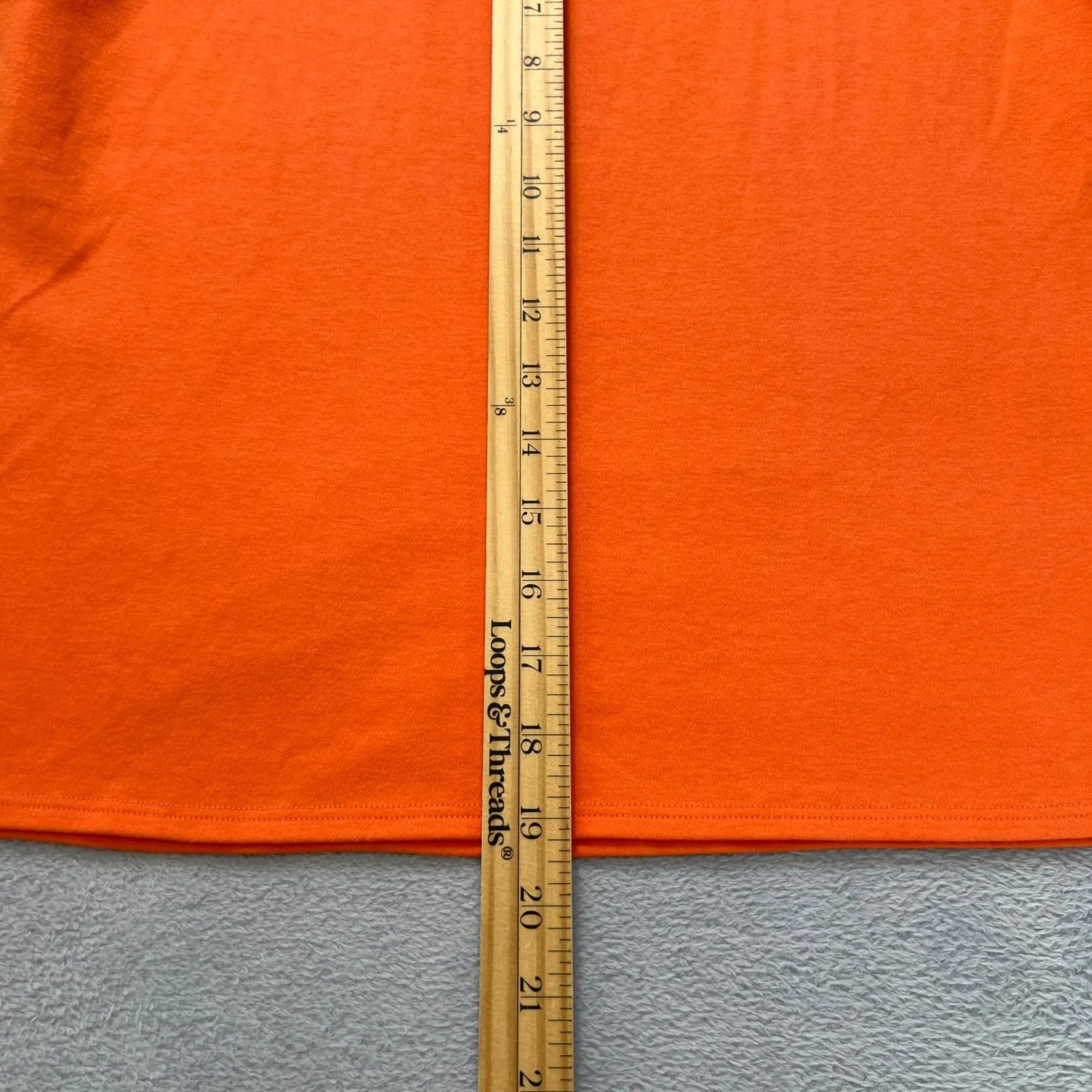 Eileen Fisher Short‎ Sleeve Crew Neck T-Shirt Top Medium Cotton USA Made Orange - Image 7