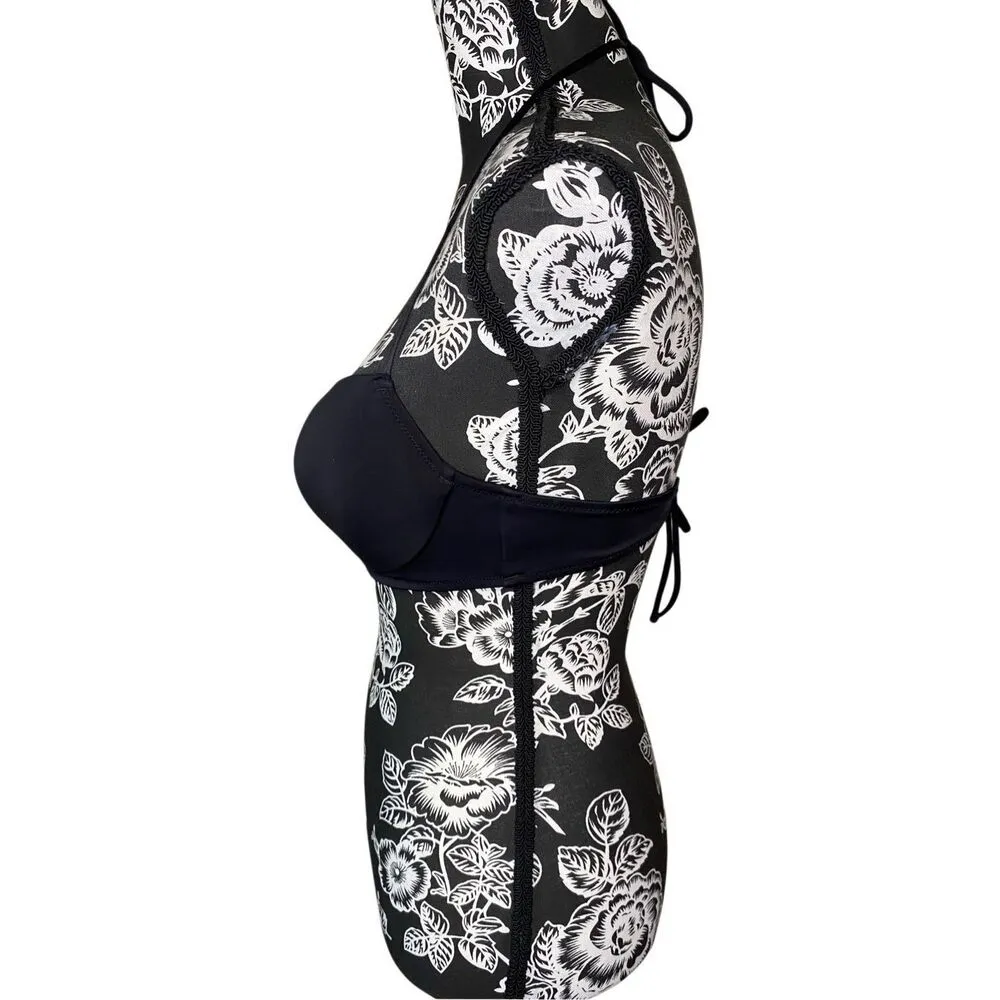 Shade And Shore Padded Push Up Halter Bikini Top 36B Beachwear Swimsuit Vacation - Image 3