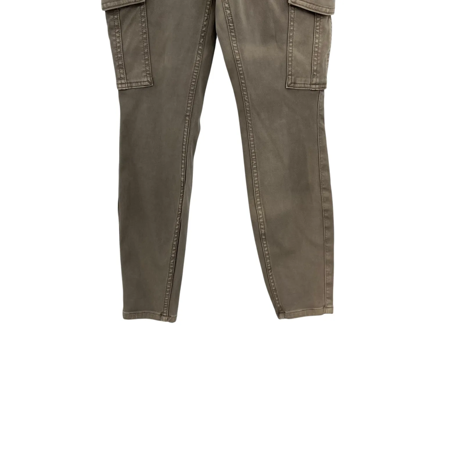 Spanx Stretch Twill‎ Ankle Cargo Pants Desert Dune Brown Tan Size Small Petite - Image 6