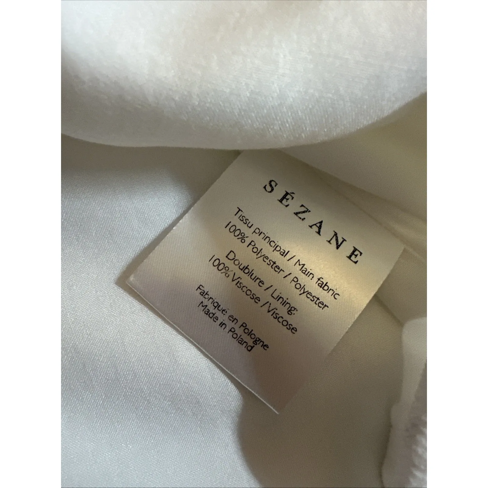 Sezane Cardigan Women  Knit Long-sleeved Jacket Cream‎ Size 38 - Image 12