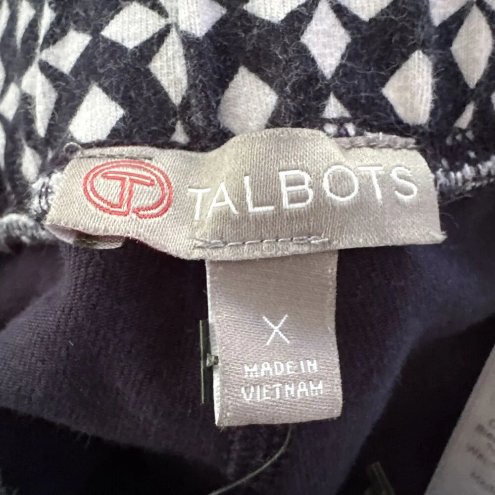 T by Talbots Skort Pockets Skirt Built In Shorts Women’s X Navy White - Image 3