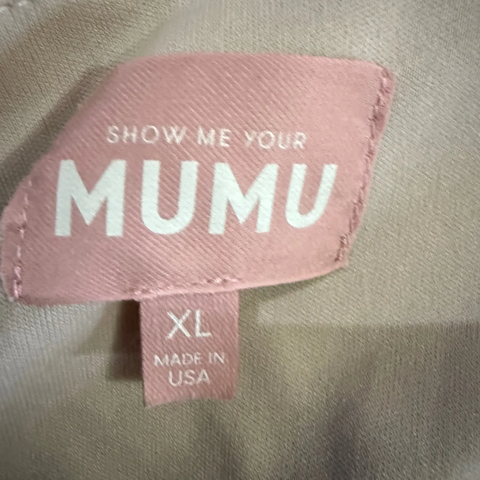 Mumu Maxi Dress Beige Spaghetti Strap Wrap Front Slit Tie Waist - Image 4