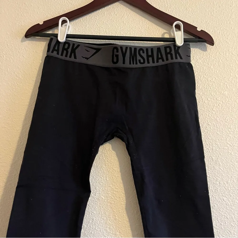 Gymshark Fit Seamless Black Cropped Capri Leggings Purple Women's S Small - Image 5