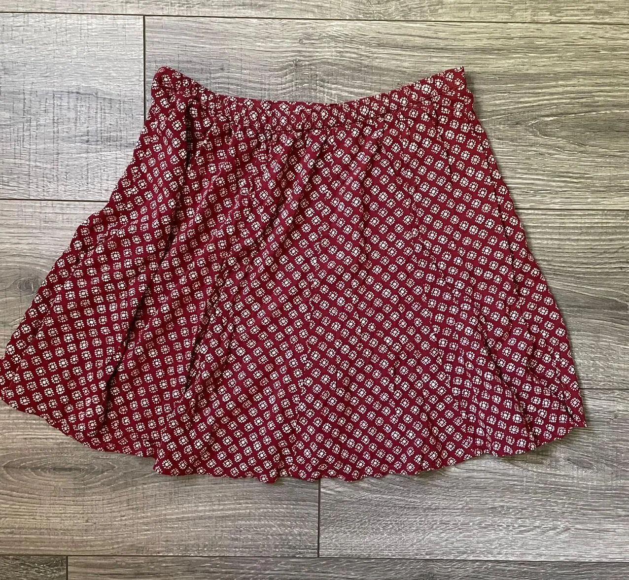 Deep Red Skater Skirt - Image 2