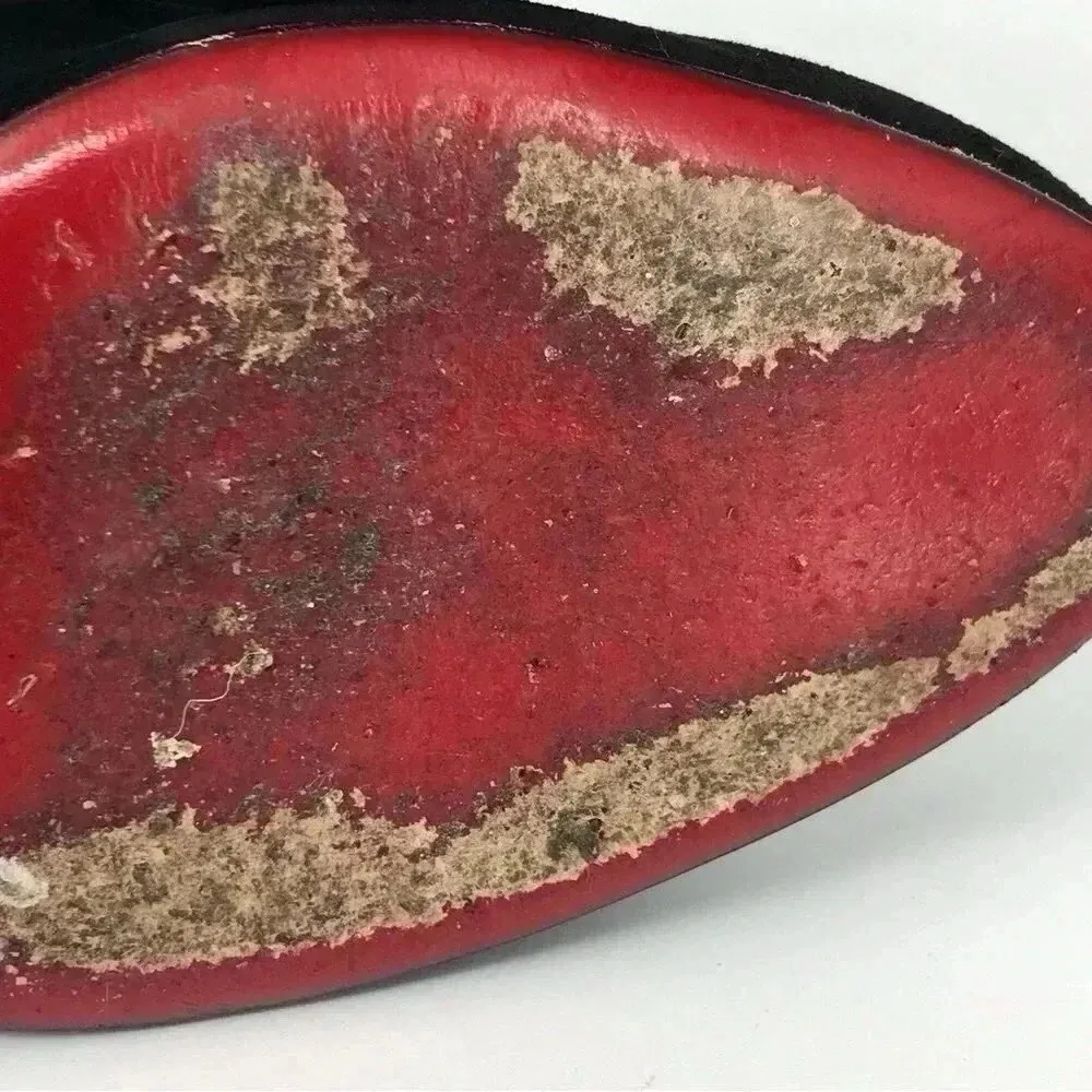 Christian Louboutin Bootini MJ 100mm Black Suede Crystal Button Booties 37 Rare - Image 12