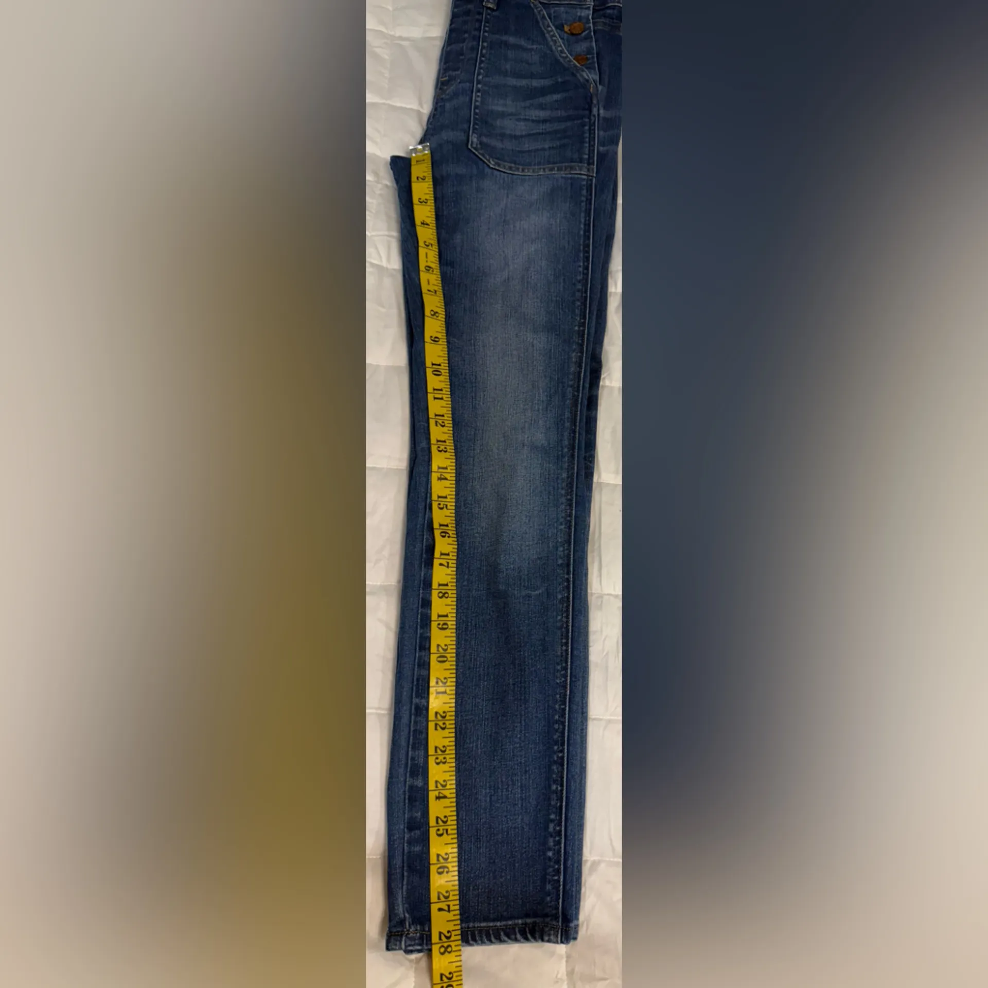 Madewell women’s straight leg overalls size extra small - Image 7