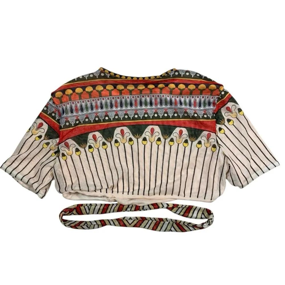 Agua Bendita Menfis Print Arienne Top Medium Swimming Top - Image 3