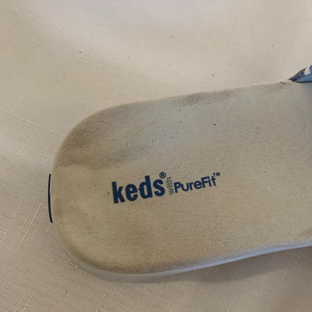 Keds PureFit Striped Canvas Slides Sandals Women’s Size 7 Very Cushioned Footbed - Image 3