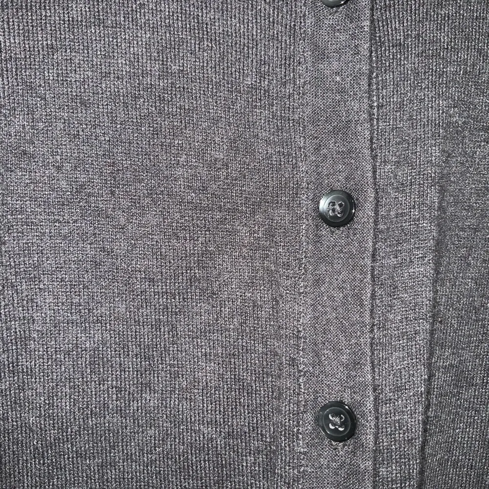 Eddie Bauer Lightweight Gray Button Front Sweater Casual Cardigan Business XS - Image 3