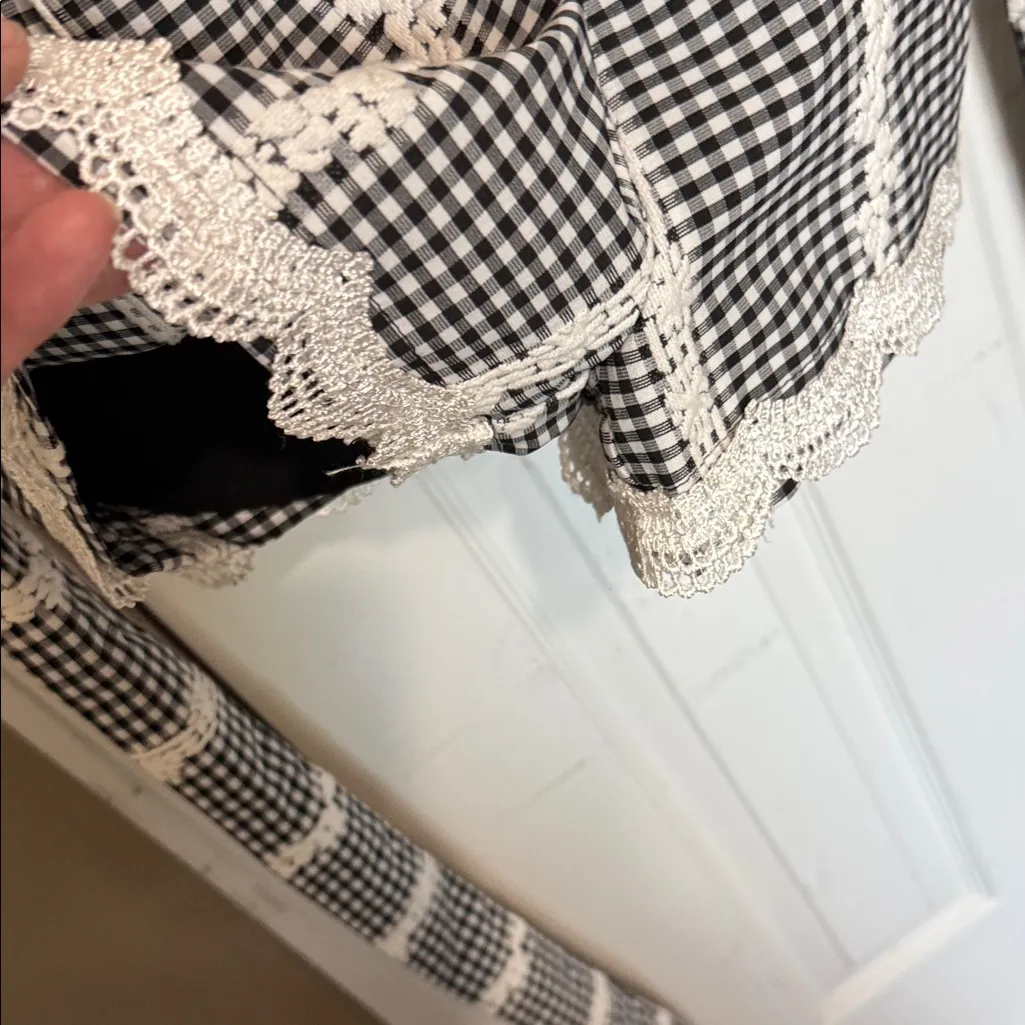 Adelyn Rae Gingham Romper Shorts Chest 18” W 16” I 2” - Image 8