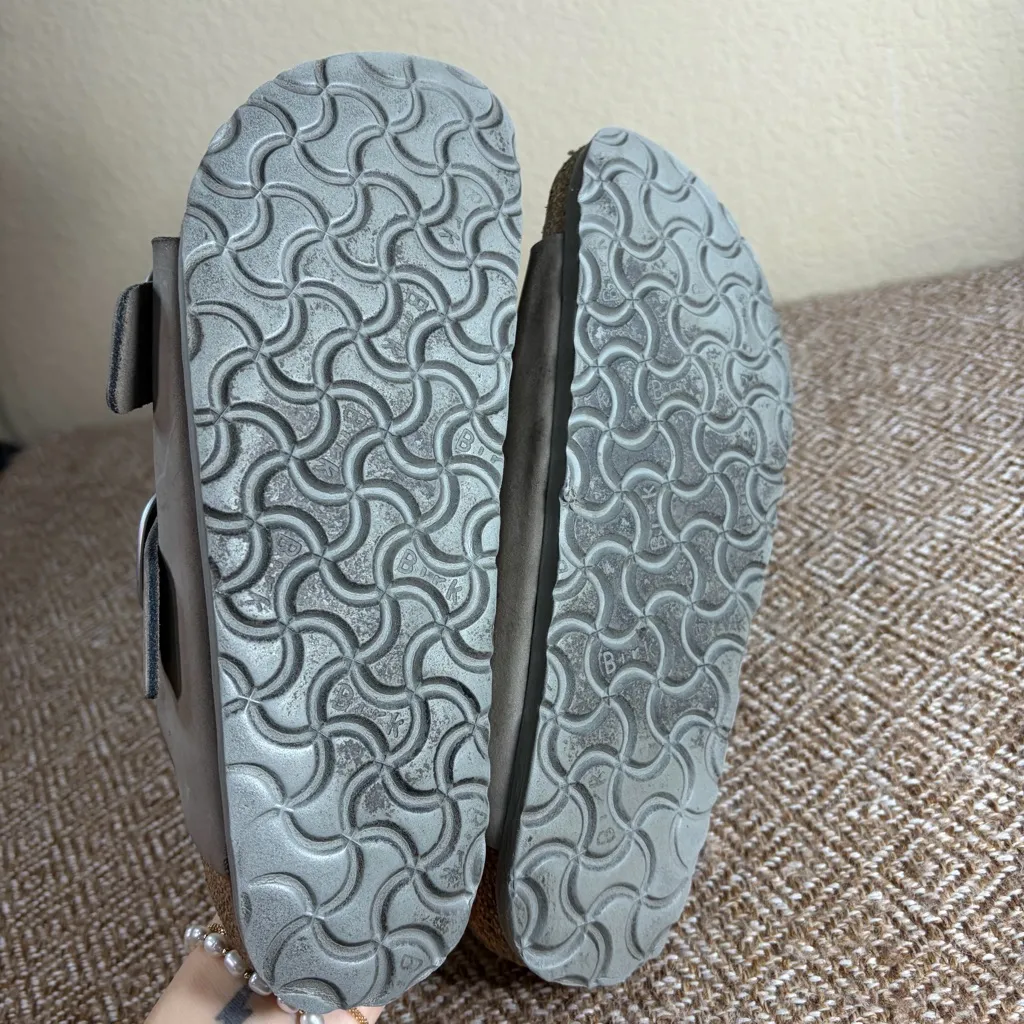 BIRKENSTOCK ARIZONA BIG BUCKLE NUBUK LEATHER DOVE GRAY 37 L 6 Casual Minimalist - Image 7