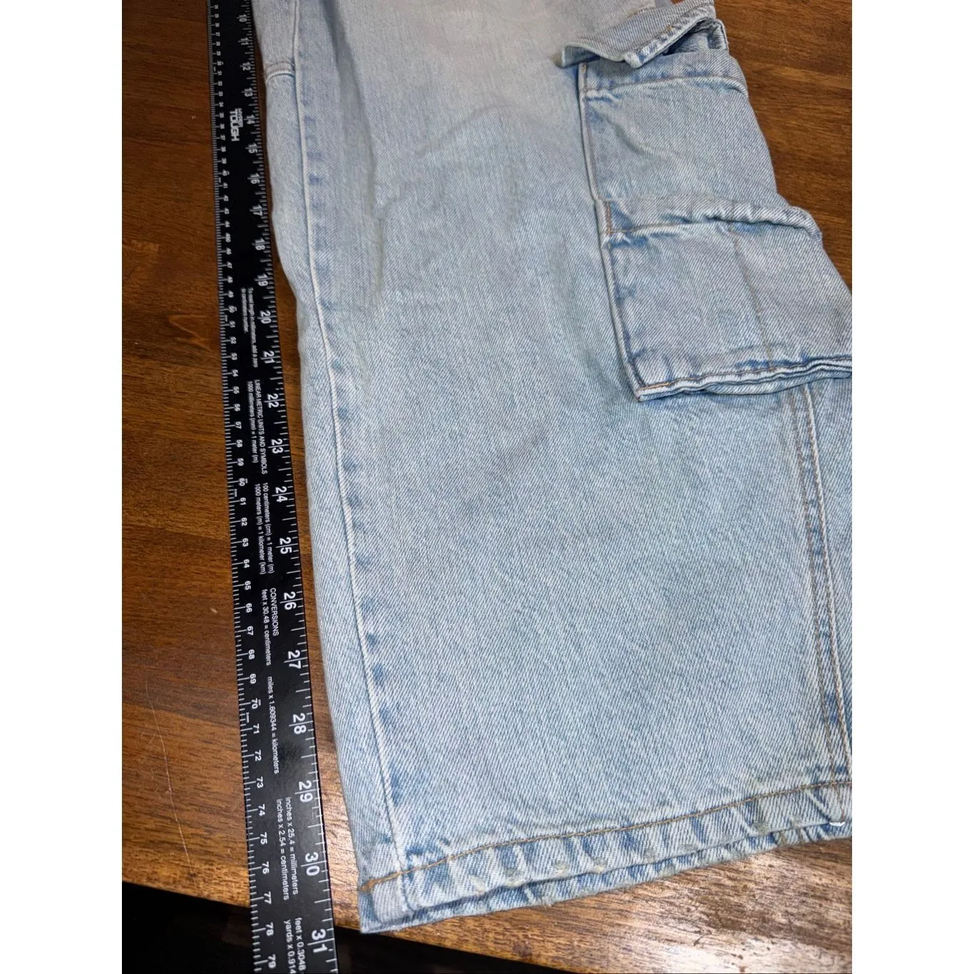 Zara Utility Cargo High Rise Jeans - Image 7