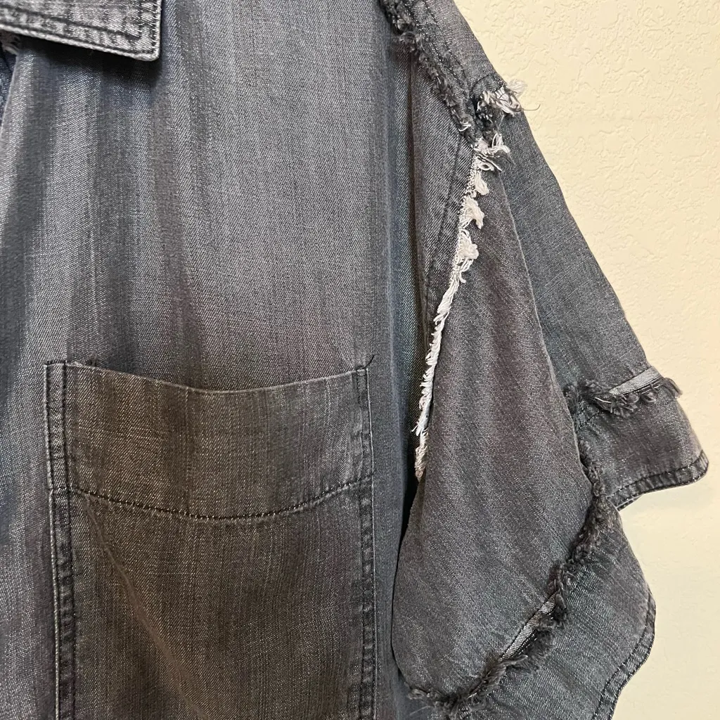 Easel NWT Denim Button-Up Shirt Dress - Image 6