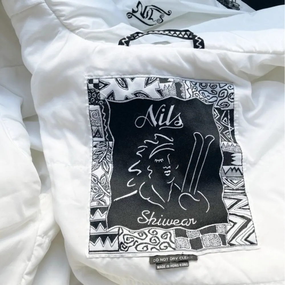 Vintage Nils Snow Jacket Winter White Anorak Women’s Size Medium Ski Snowboard - Image 8
