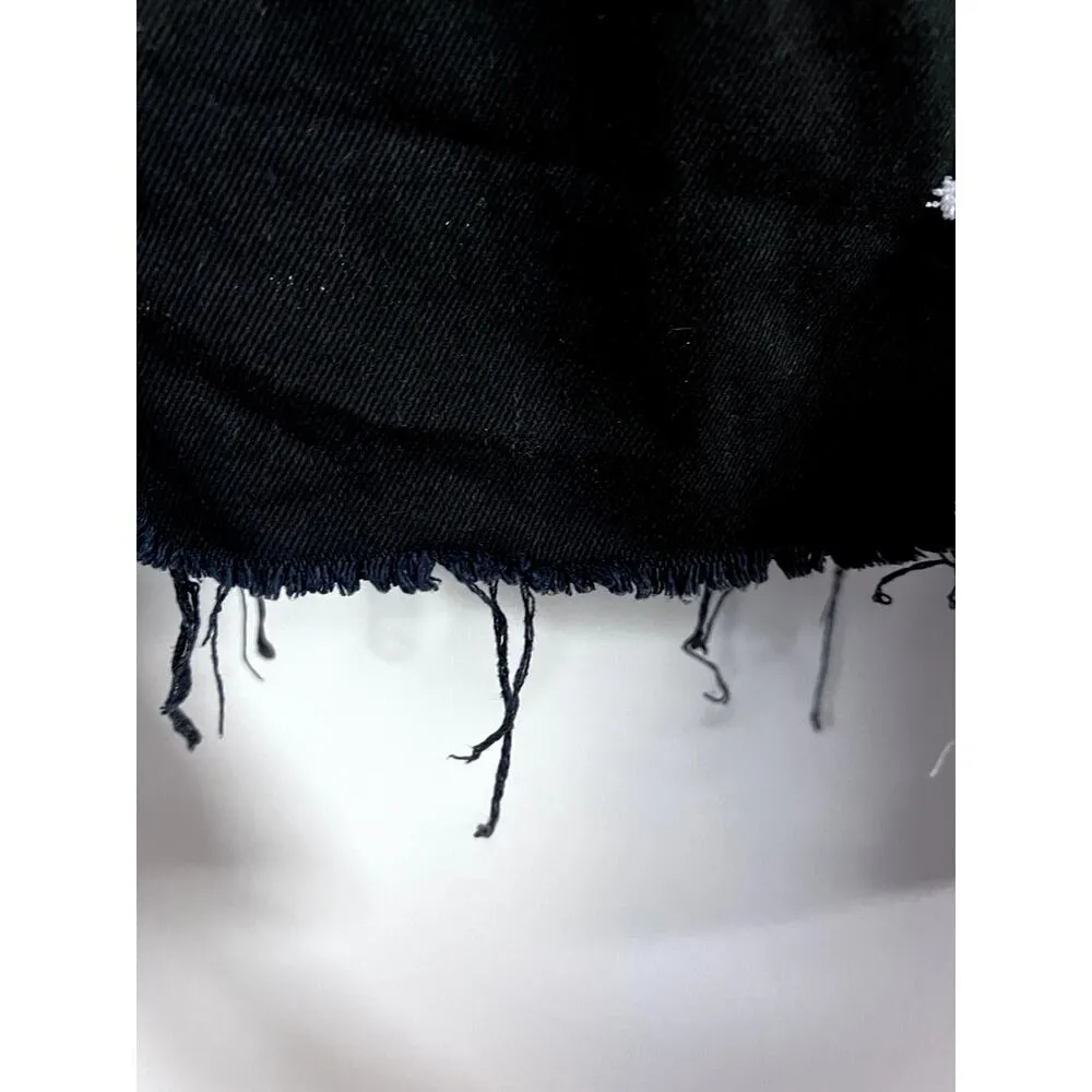 RVCA Black Country Jean Jacket Sz S 100% Cotton - Image 6