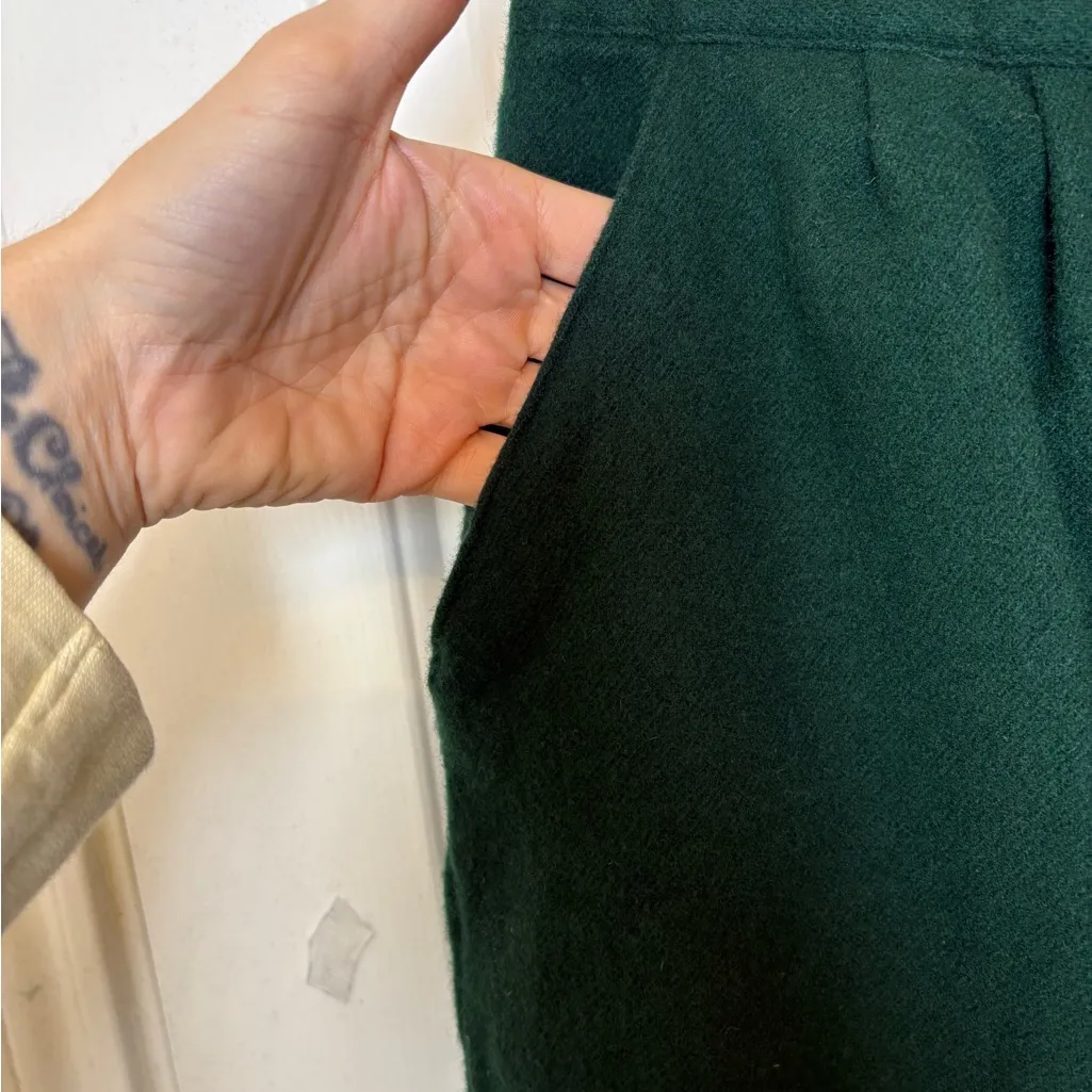 Vintage Savannah Green Wool Pencil Skirt Classic Minimalist Size 18W - Image 6