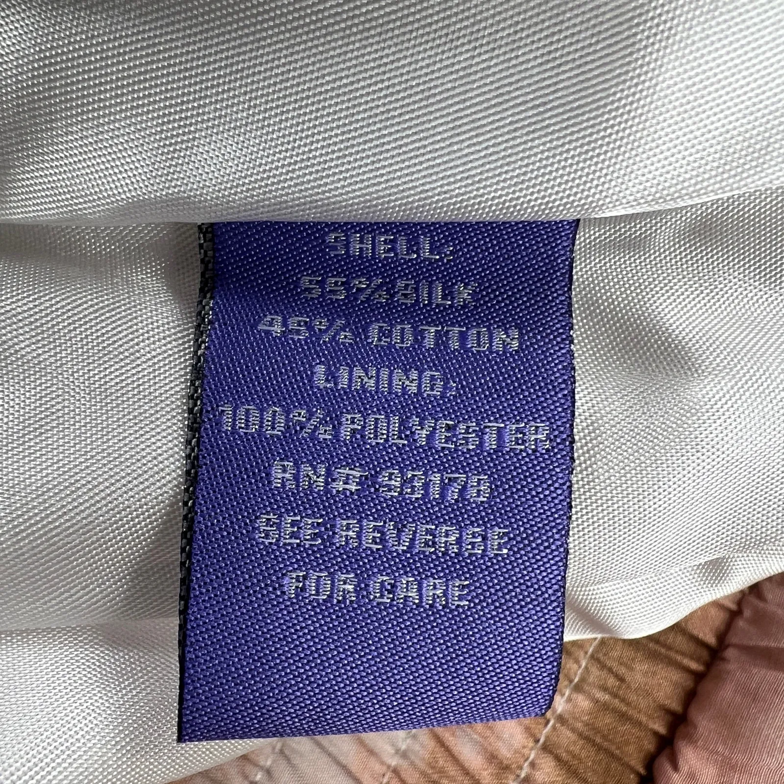 Vivienne Tam Watercolor Abstract Silk Blend Maxi Skirt Terra Cotta Cream Size 8 - Image 10