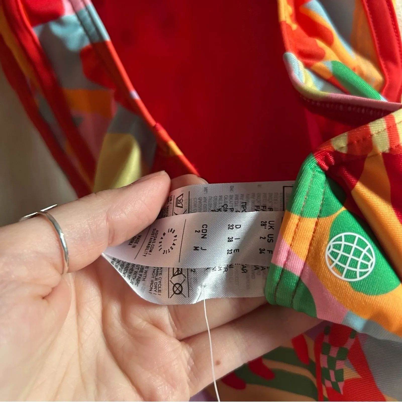 Adidas x Farm Rio Pearl Citrine One Piece Swimsuit Bathing Suit NWT Size 2‎ - Image 7