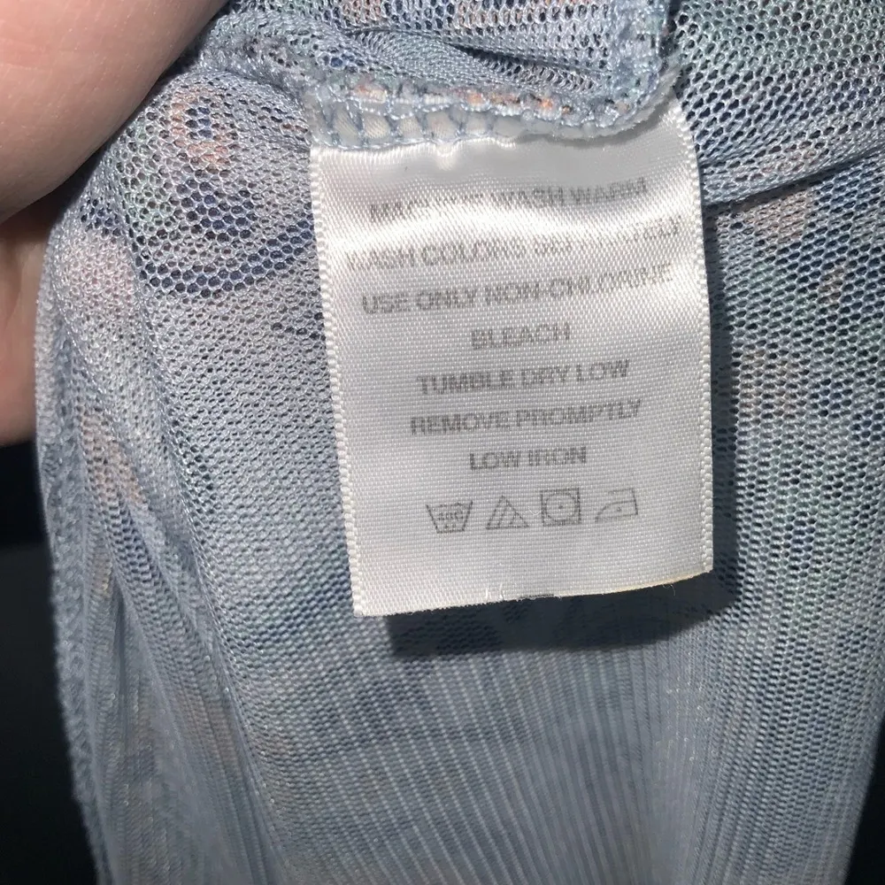 Jessica London Blue Green Multicolor Paisley Faux Wrap Short Sleeve Top 26/28 - Image 9