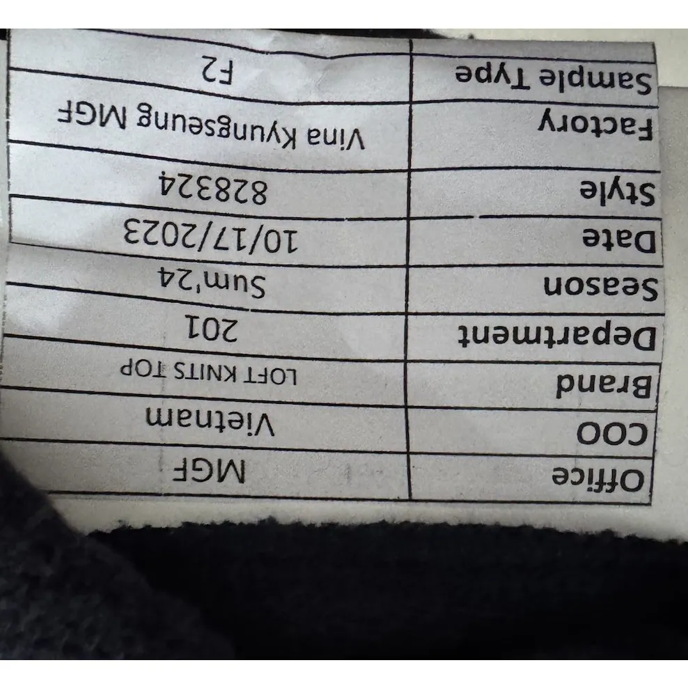 Chic Ann Taylor Loft Sweater Knit Top Womens M Navy Blue‎ Tweed With Silver Trim Blue Size M - Image 4