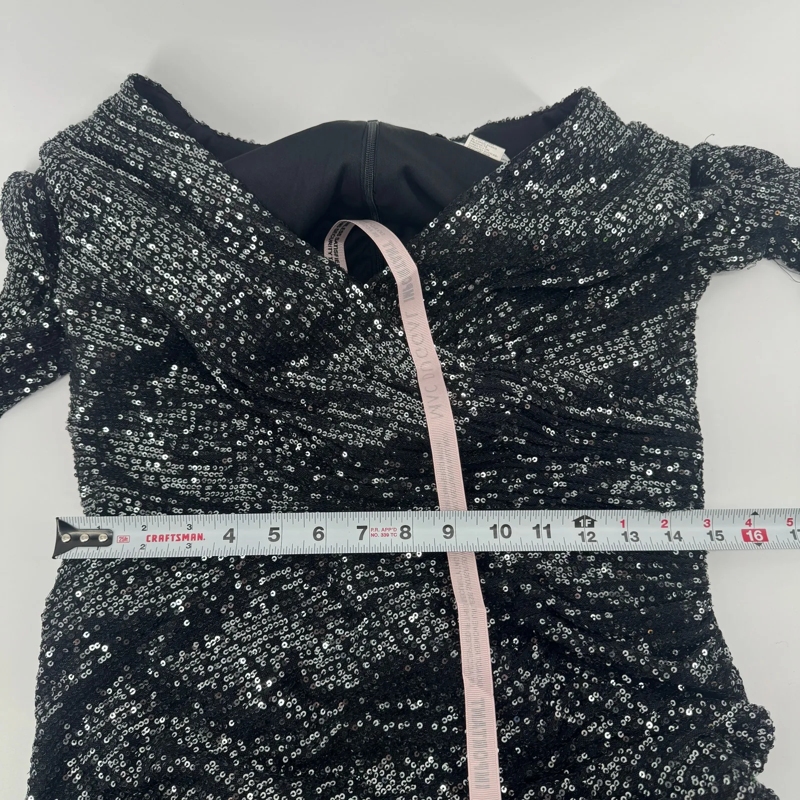 Mac Duggal 26940 Sequin Cocktail Knee Length Dress Womens Sz 10 NWT - Image 9