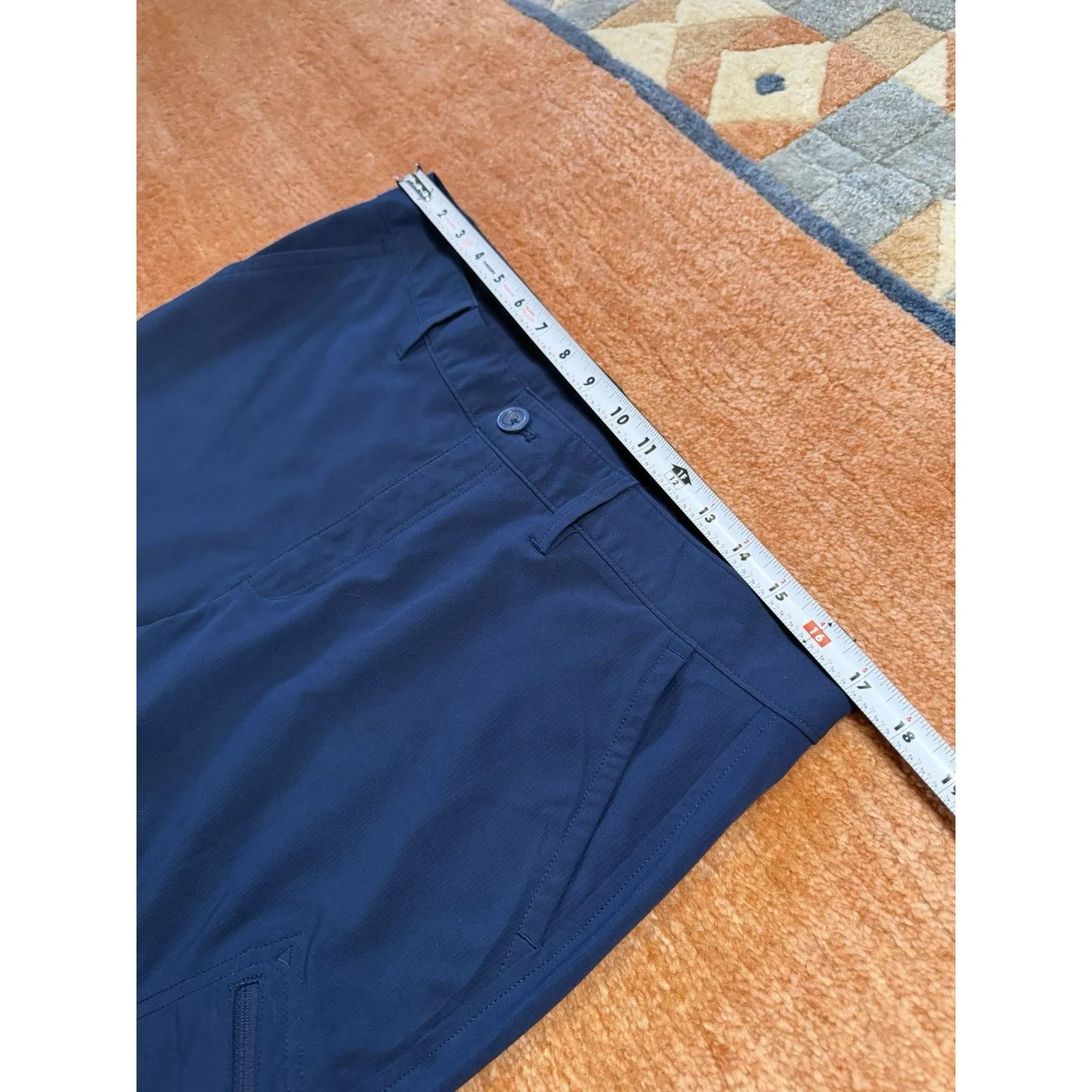 Eddie Bauer Blue Stretch Ripstop Crop Pants Women’s Size 12 - Image 3