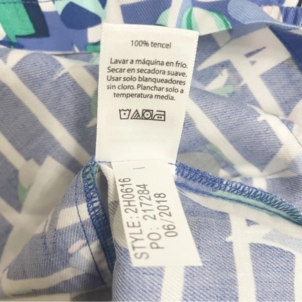 Vineyard Vines Tencel Foley Short Marlin Blue Harbor Sailing Scene Size 00 | XXS - Image 9