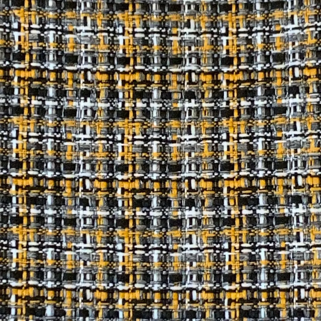 Kasper Blazer 12 Yellow Black White Tweed 3 Button - Image 8