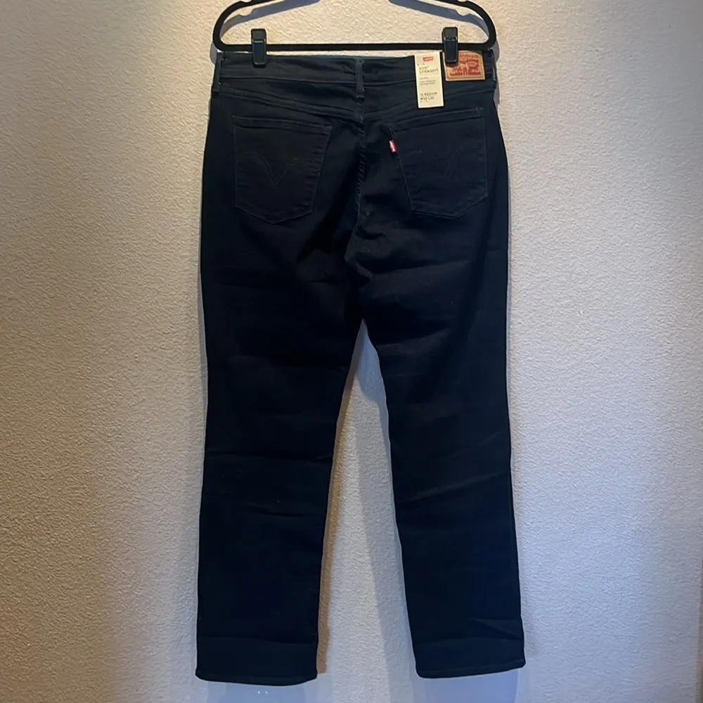 New Levi’s Women’s 505 Dark Straight Leg Jeans Size 14, 32” inseam 32 Waist NWT - Image 5