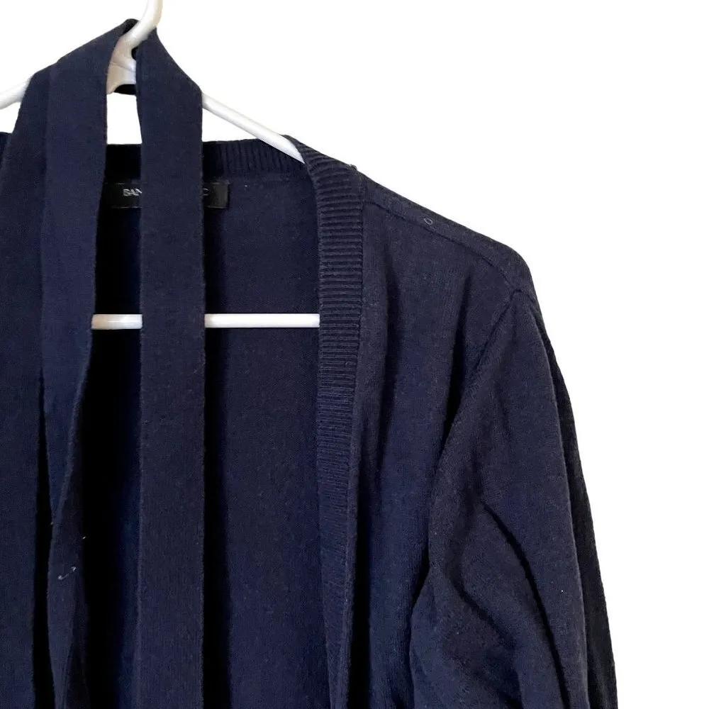 Banana Republic Factory navy blue cardigan sweater comfortable buttons casual - Image 2
