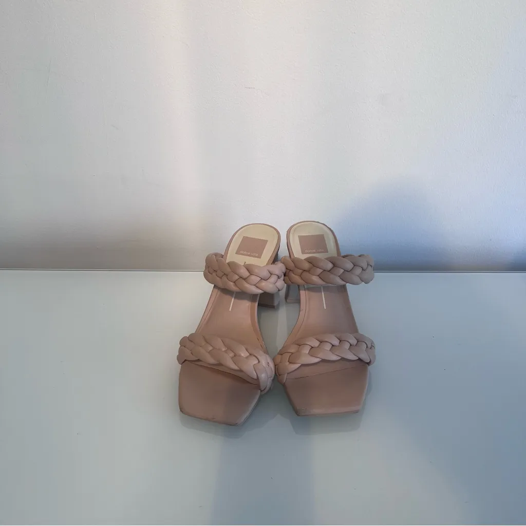 Dolce Vita Women's Paily Pearl Braided Detailing Heels Size 9 Pink - Image 3
