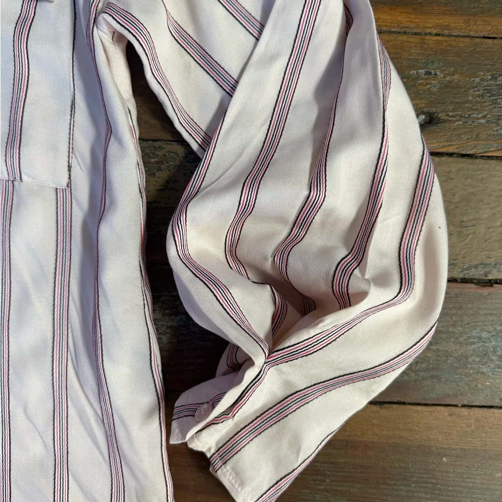 NWT ASOS White Label Cropped Boxy Button Up Striped Blouse ~ Size 6 🍄 - Image 6