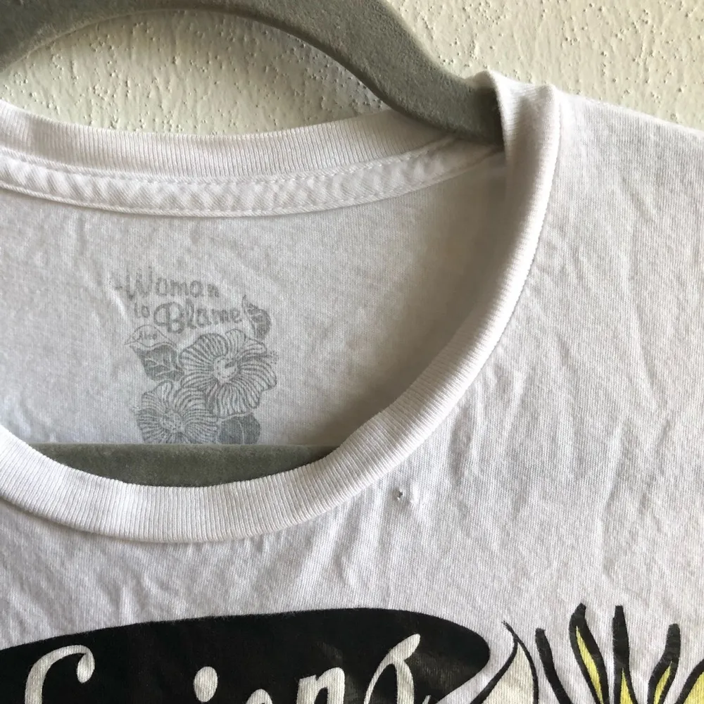 Margaritaville Tee White Short Sleeve “Visions of Good Times” Screenprint M GUC Size M - Image 8