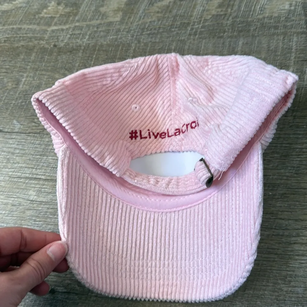 La Croix Pink Corduroy Cap OS - Image 3