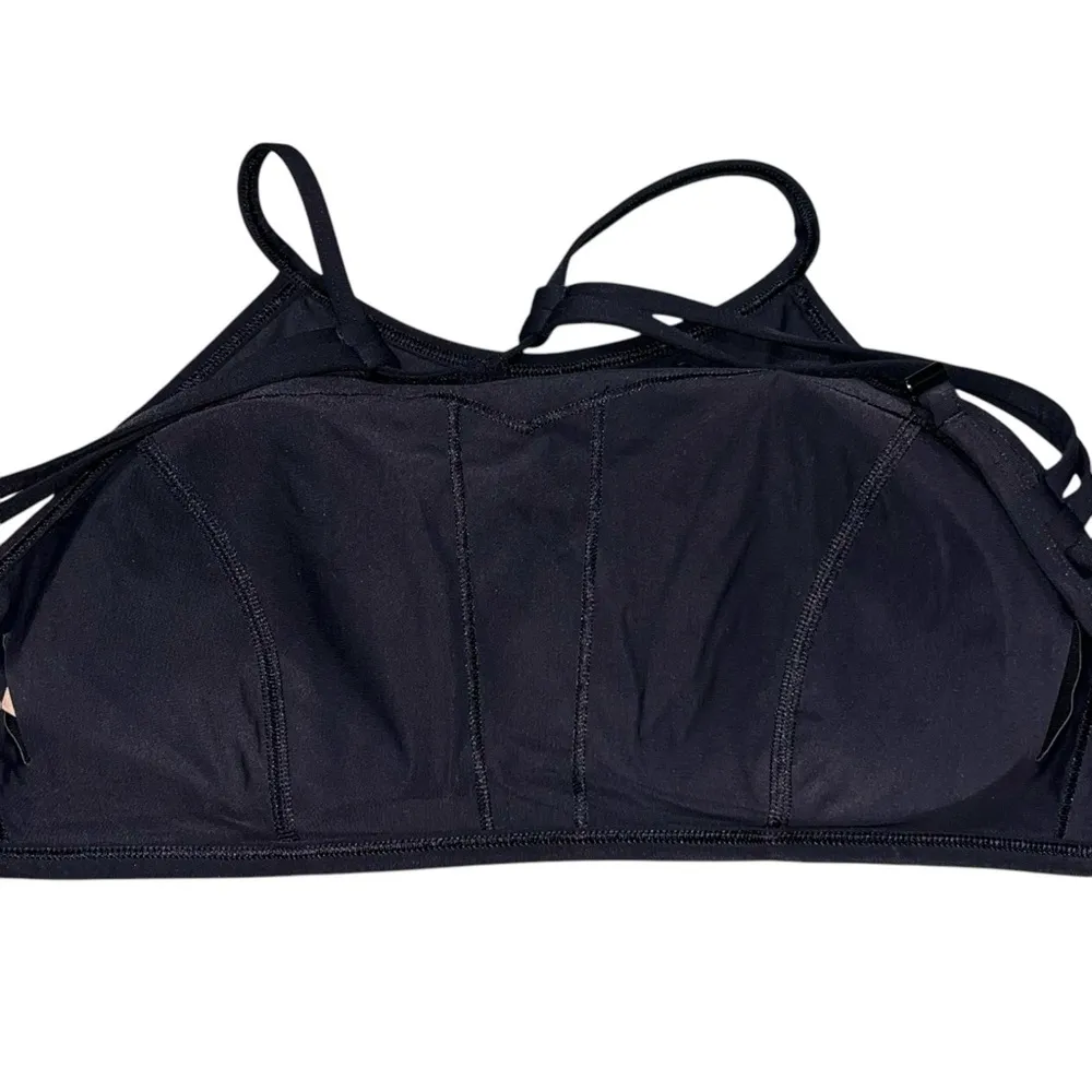 Lululemon Women’s Black See The Sea High Neck Swim Top size D - Image 7