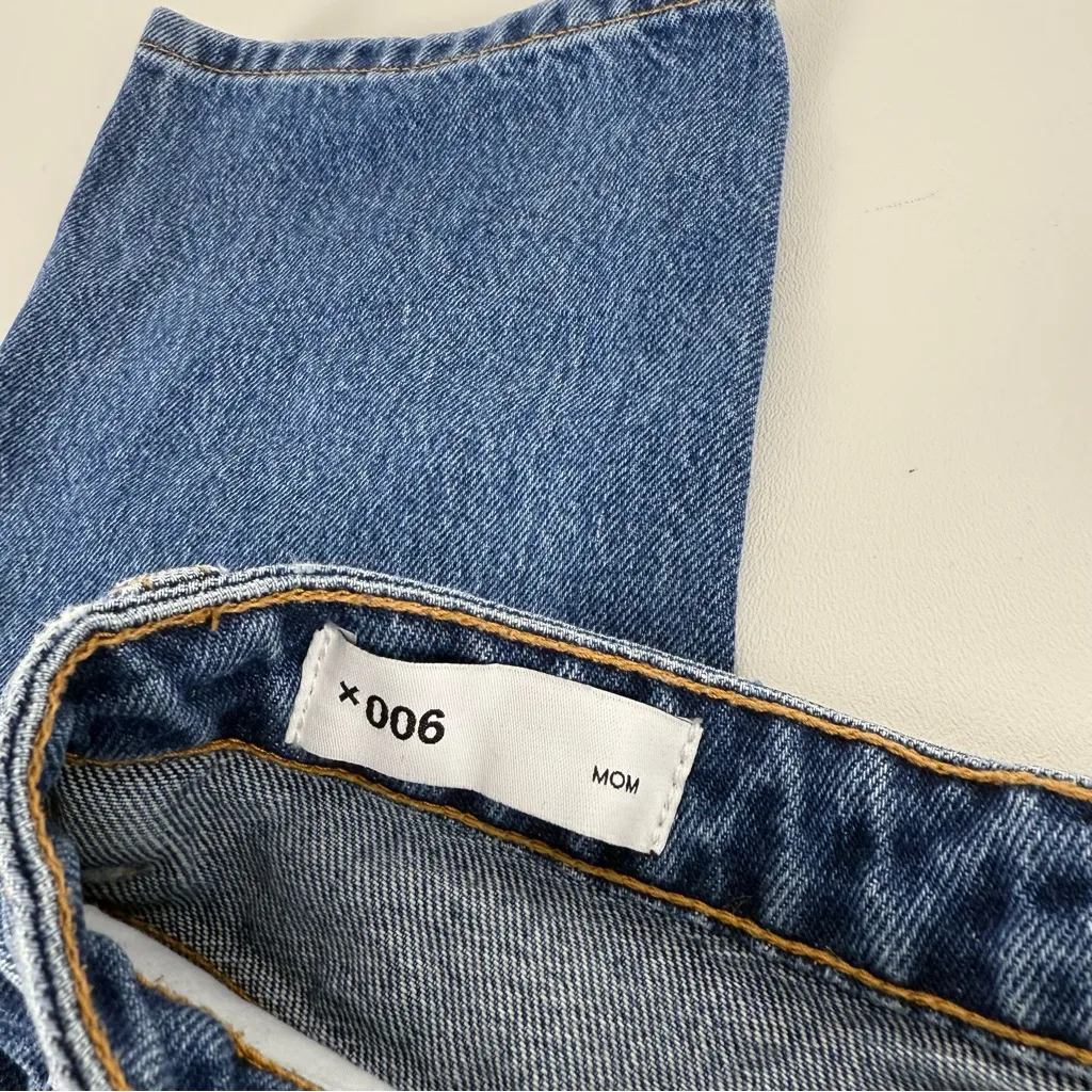 COLLUSION x006 Mom Jeans Blue Size 26 - Image 3