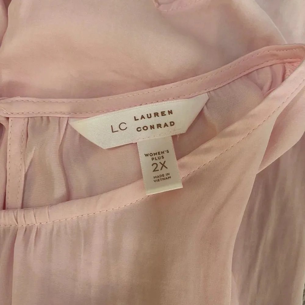 Women’s light pink Lauren Conrad top 2X - Image 5