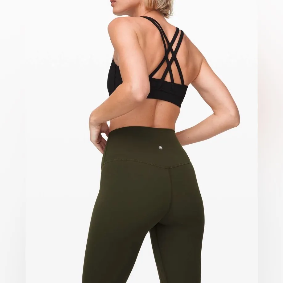 Lululemon Align Crop 21" Leggings in Olive Green - Image 3