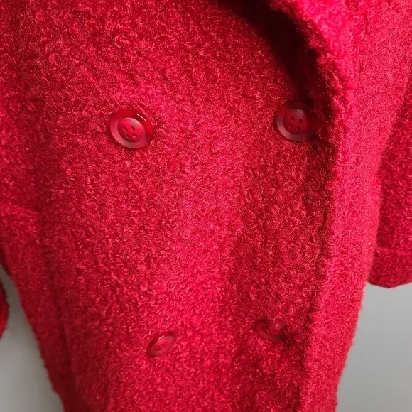 ANTHONY RICHARDS Women’s Long‎ Double Breasted Teddy Peacoat Size XL - Image 3