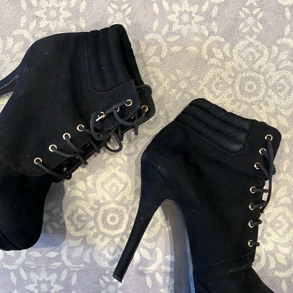 Zara Trafaluc High heel platform booties Black Size 6.5 - Image 9