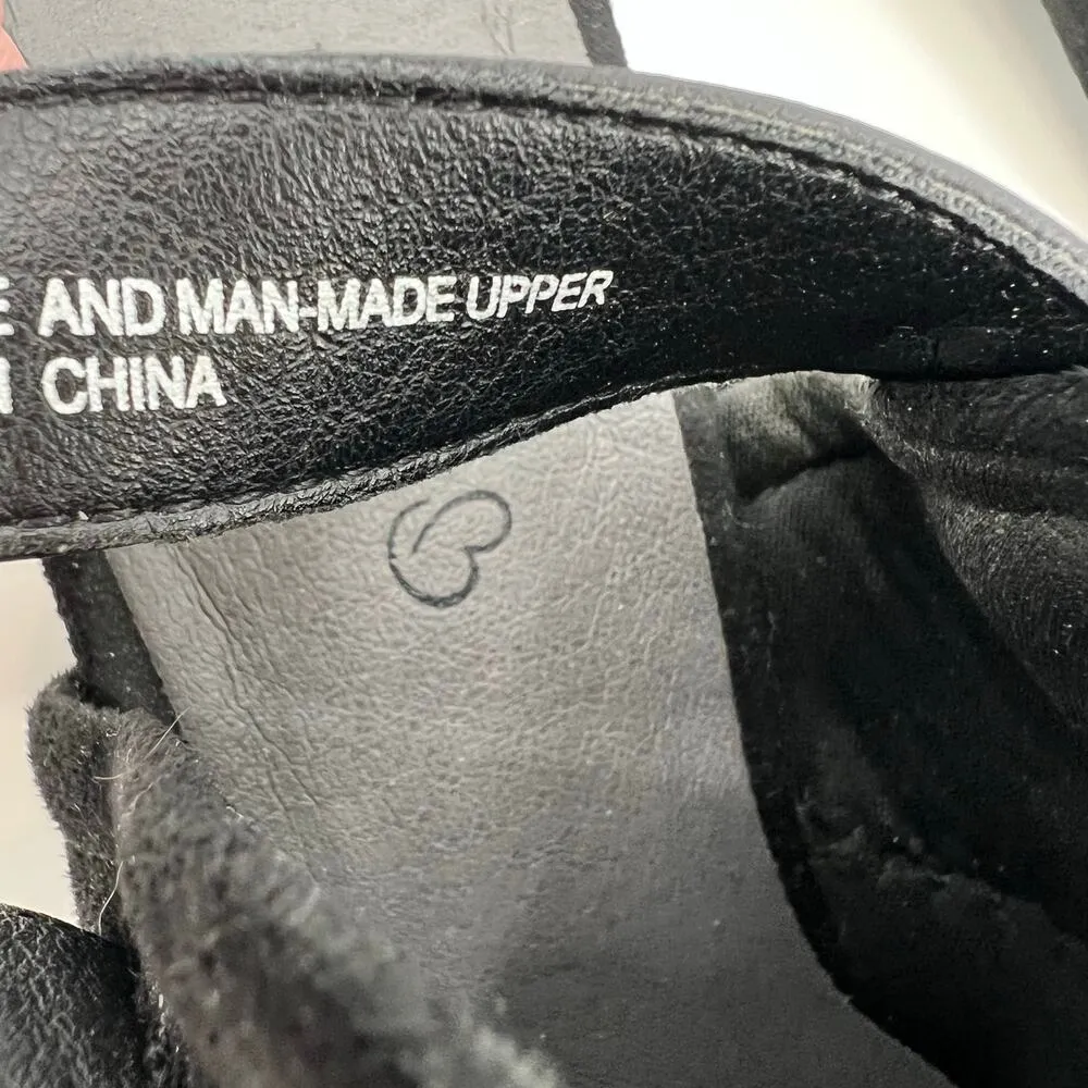 Bare Traps Rejina black sling back mule Booties shootie chunky heel western sz 9 - Image 9