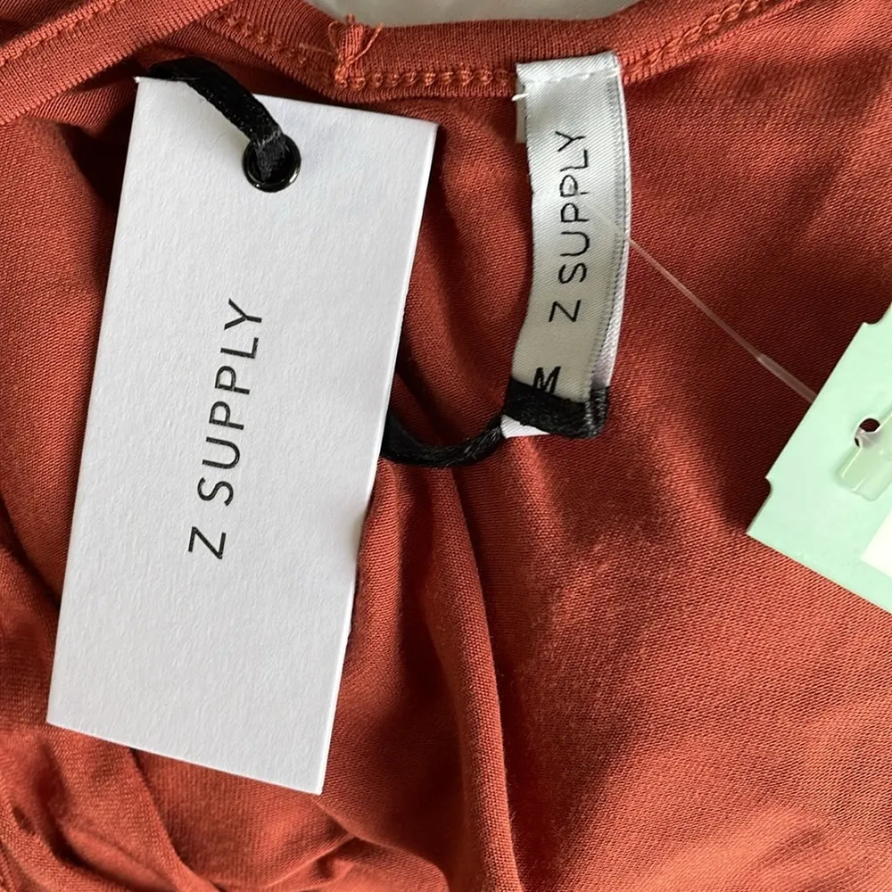 Z Supply Rust Eleisha Back Detail Knit Tank Top - Image 4