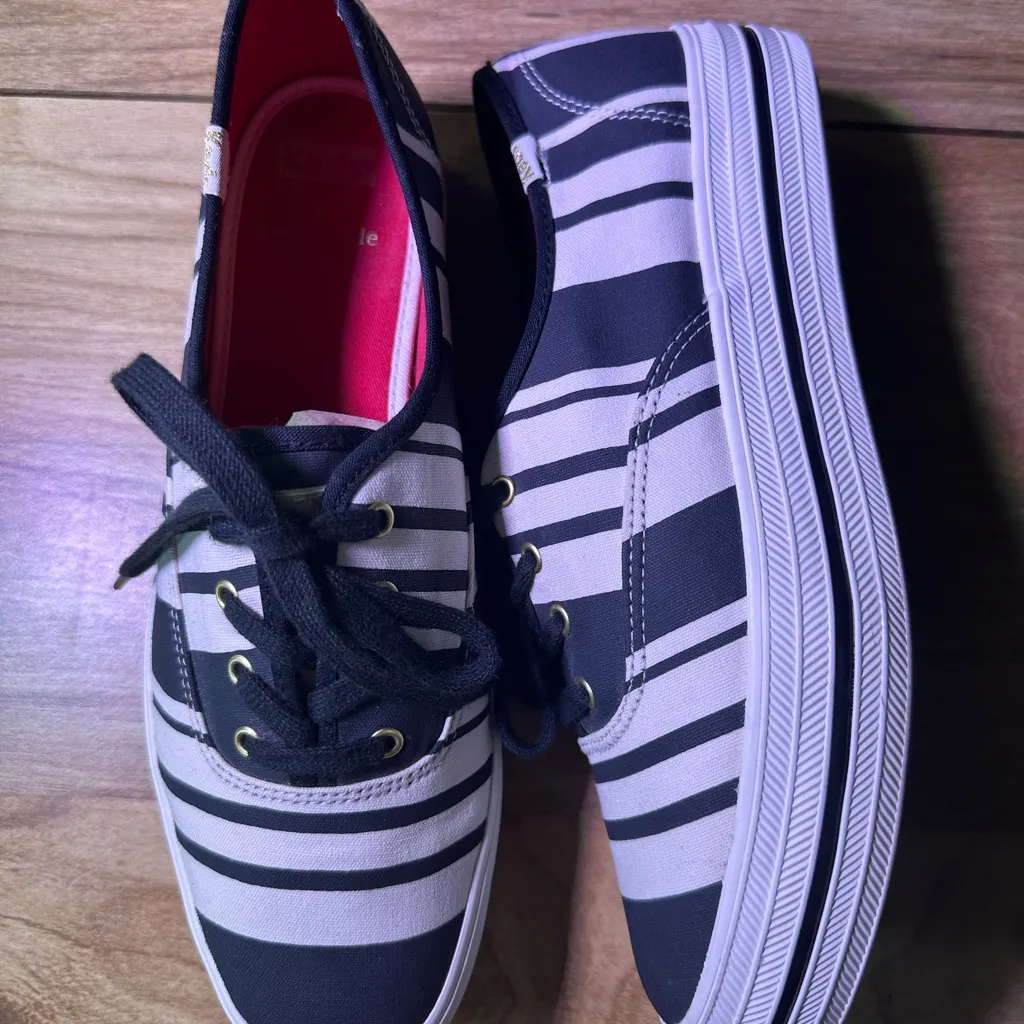 Kate Spade Monochrome Lace-Up Sneakers - Image 9