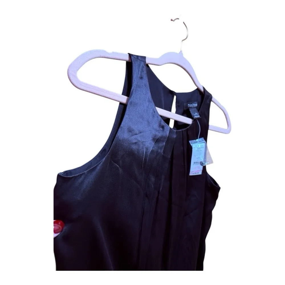 White House Black Market 100% Silk Dress Sleeveless Shift Lined Size 6 NWT WHBM - Image 2