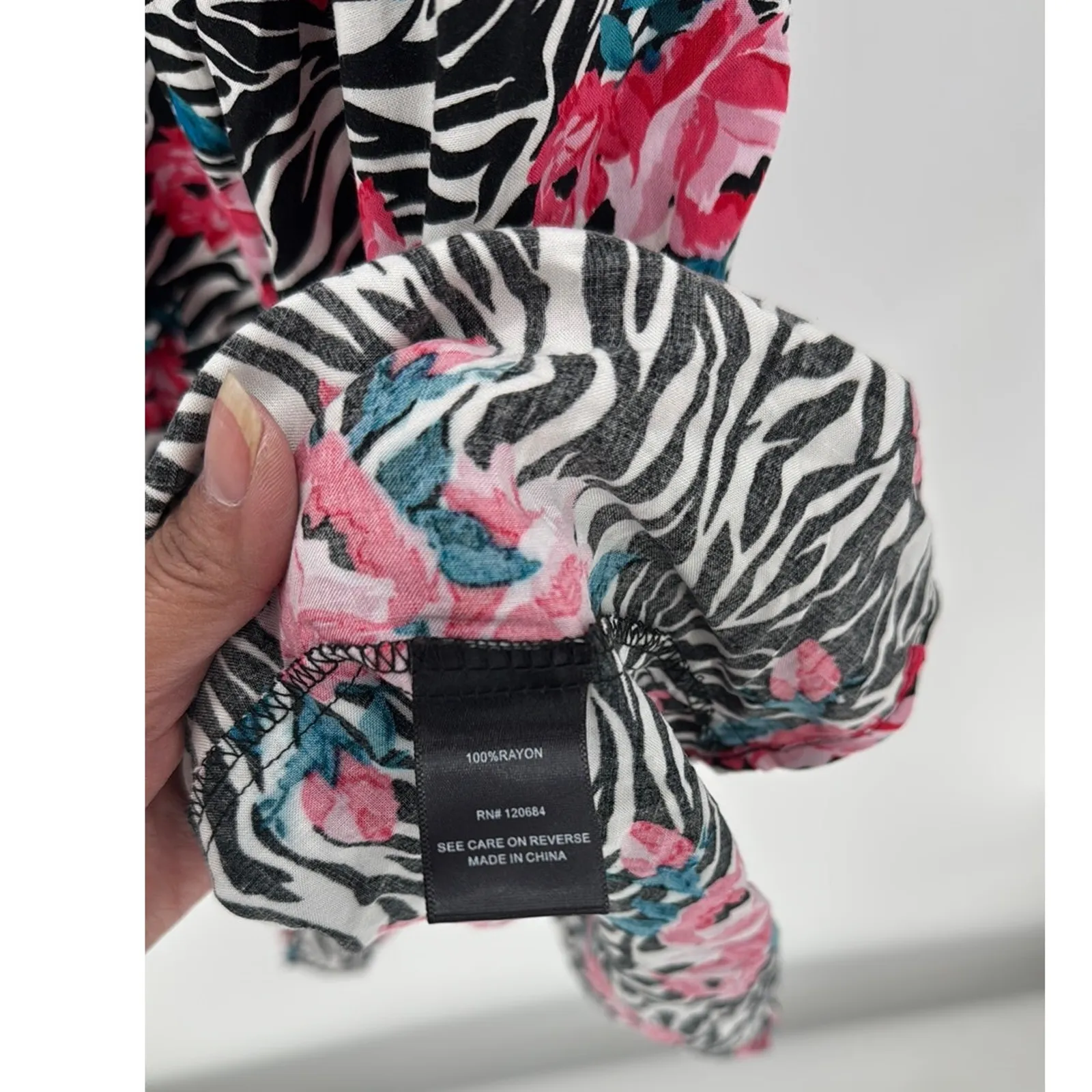 Torrid black animal print floral Tank dress size 2X rockabilly summer festival - Image 8