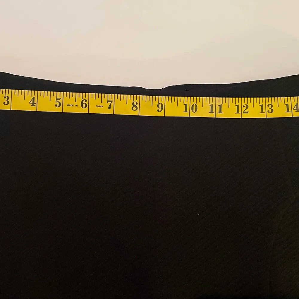 Calvin Klein Women Black Quilted Peplum Lined Business Pencil Skirt Size 8 - Image 7