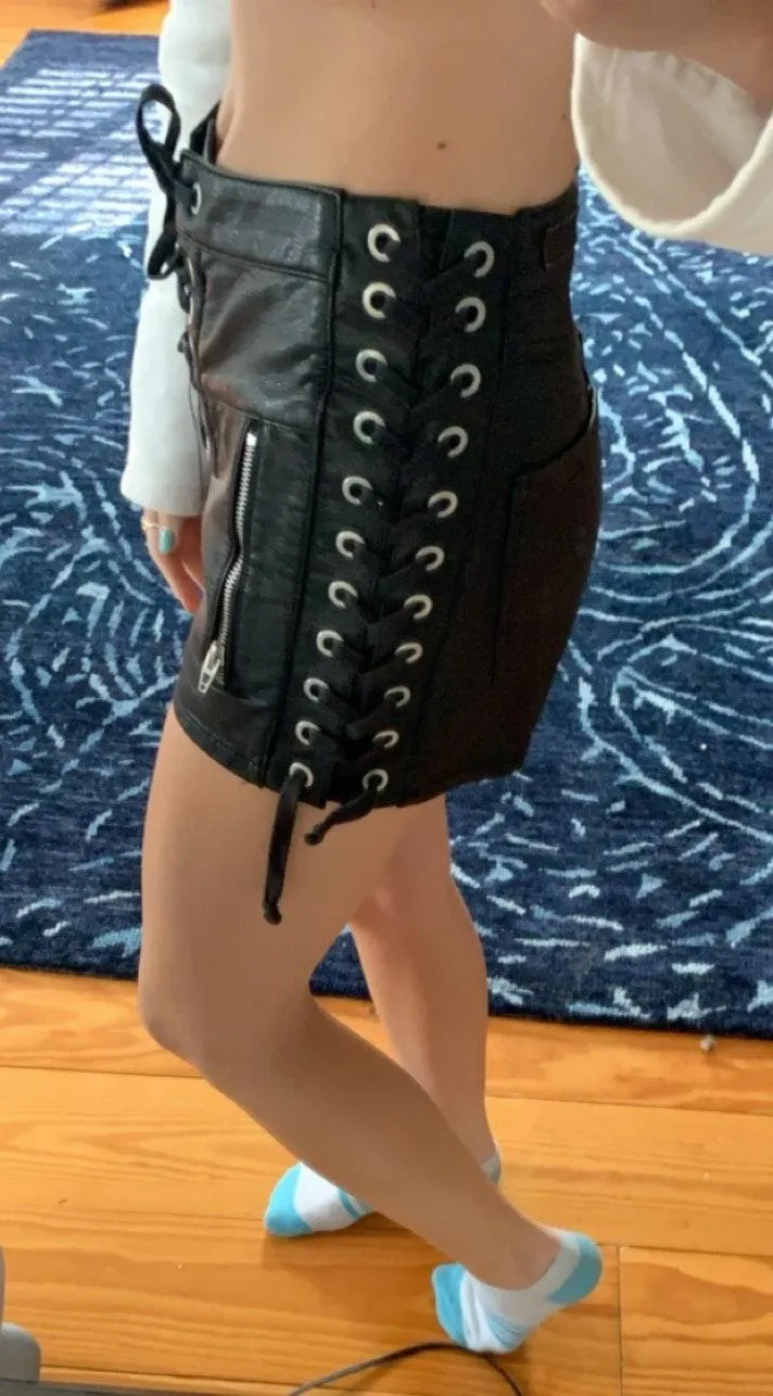 BLANK NYC Leather Shorts - Image 4