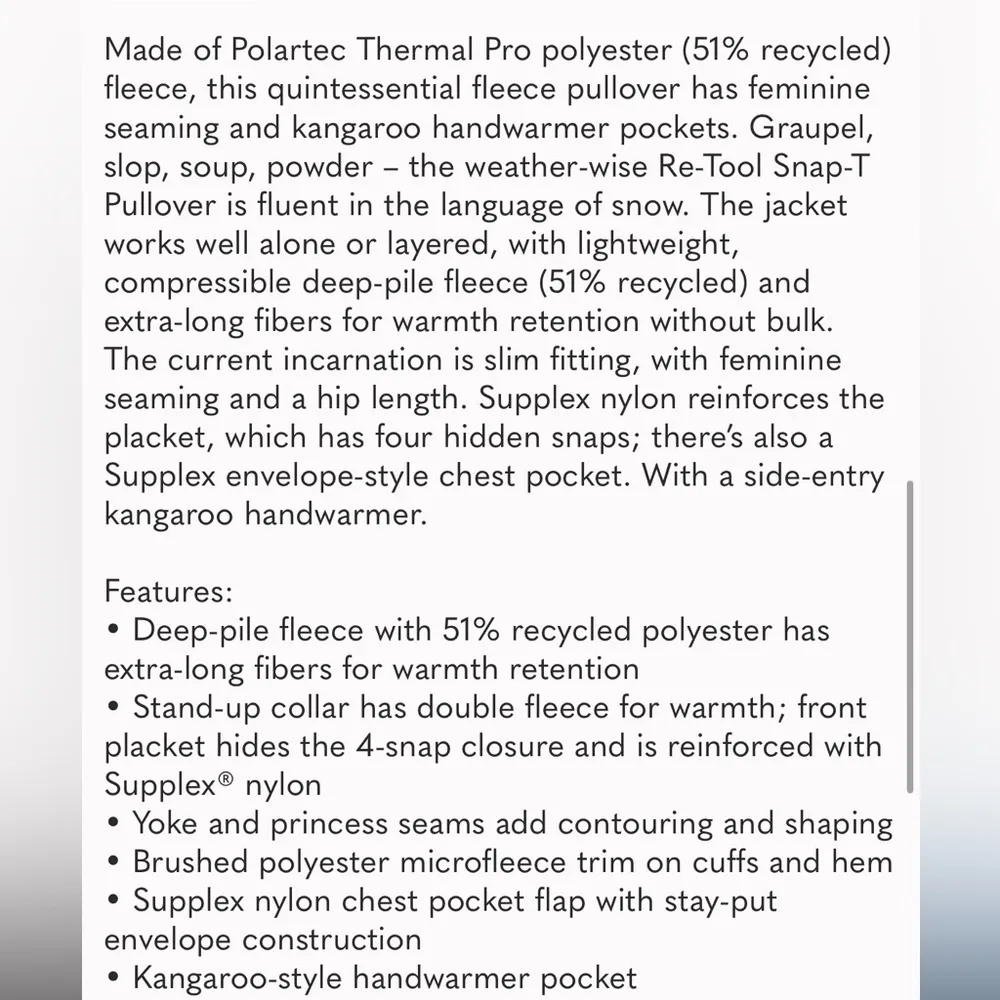 Patagonia Women’s Retool Snap-T Fleece X-Small Grey Teal - Image 3